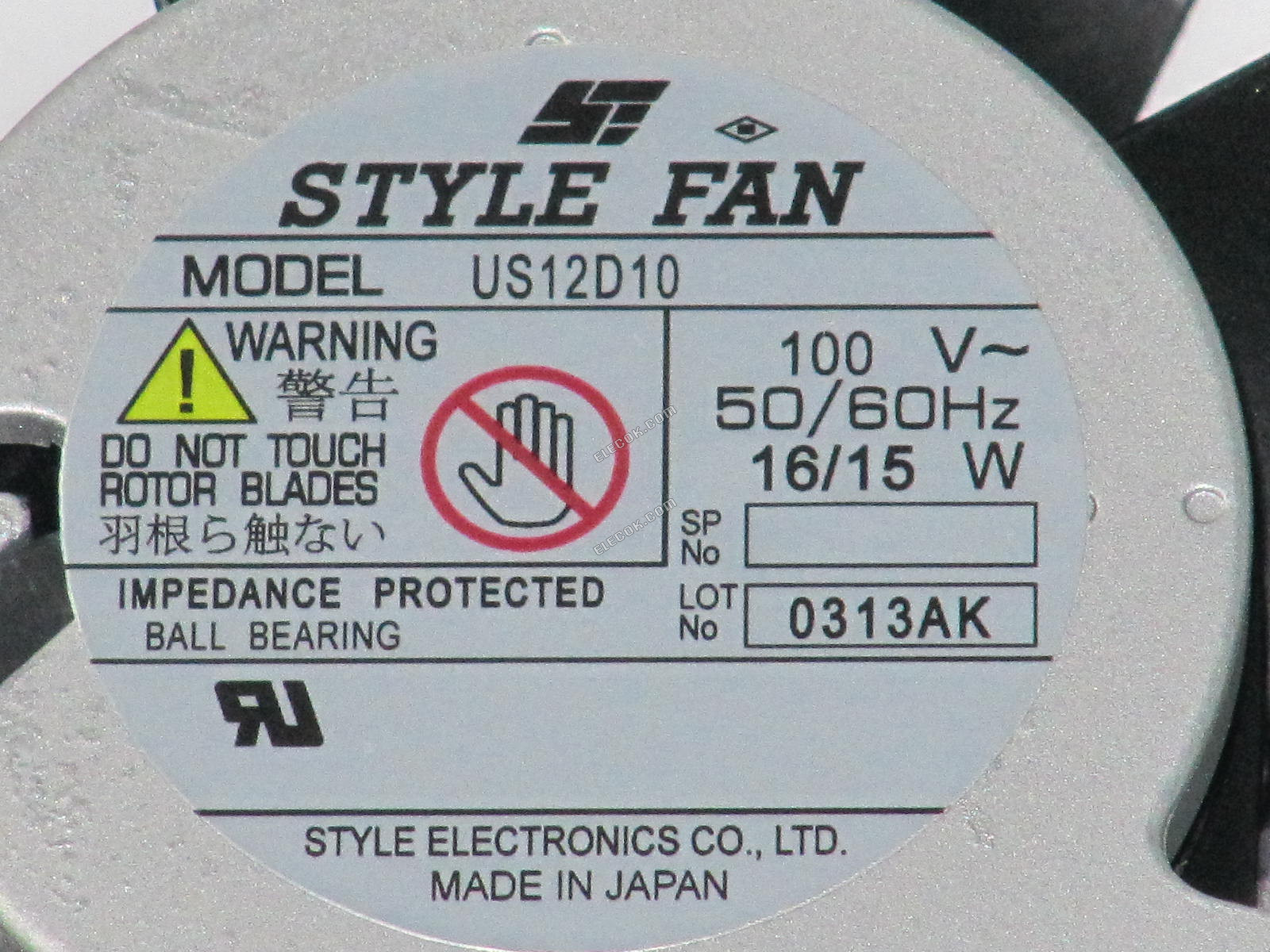 STIL US12D10 100V 16/15W Kylfläkt renoverad 