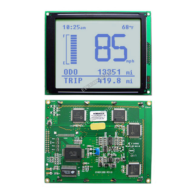 NHD-160128WG-BTGH-VZ#-1 Newhaven Display LCD Graphic Display Module Stn-gray 129.0 x 102.0 