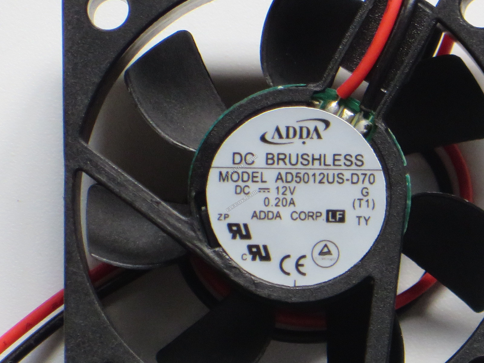 ADDA AD5012US-D70 12V 0.20A 2wires Cooling Fan 