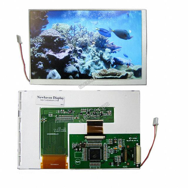 NHD-7.0-800480WF-CTXI# Newhaven Display TFT Displays & Tilbehør 7.0" TFT 800x480 165.0 x 104,4 x 7,09 