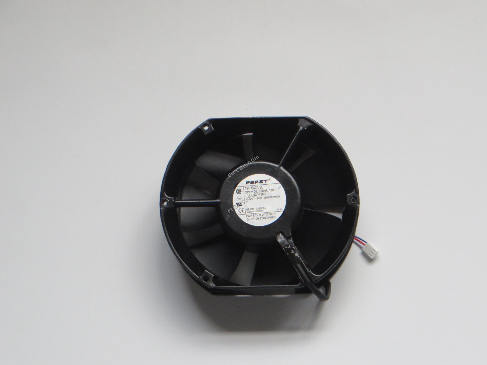 EBM-Papst TYP 6424/2U 24V 750MA 18W 3 fili Ventola Di Raffreddamento, ristrutturato 
