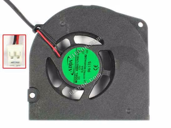 ADDA AB6212HX-L00 12V 0.24A 2wires Cooling Fan 