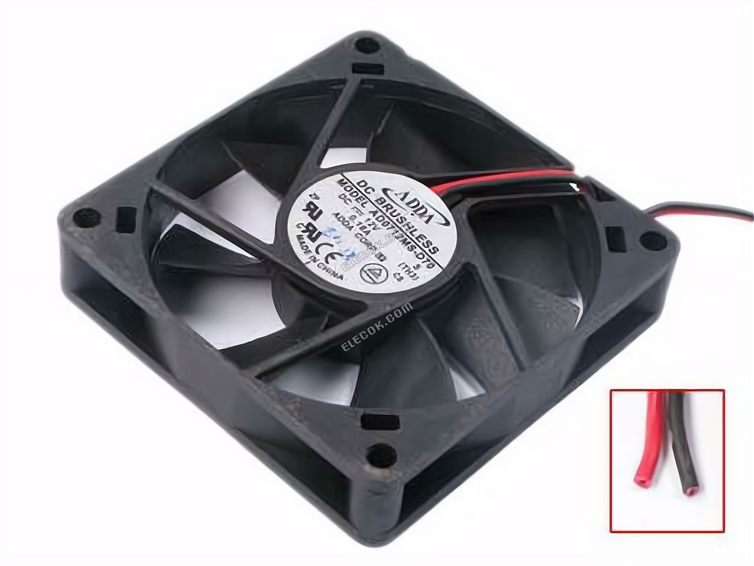ADDA AD0712MS-D70 12V 0.18A 3wires Cooling Fan 