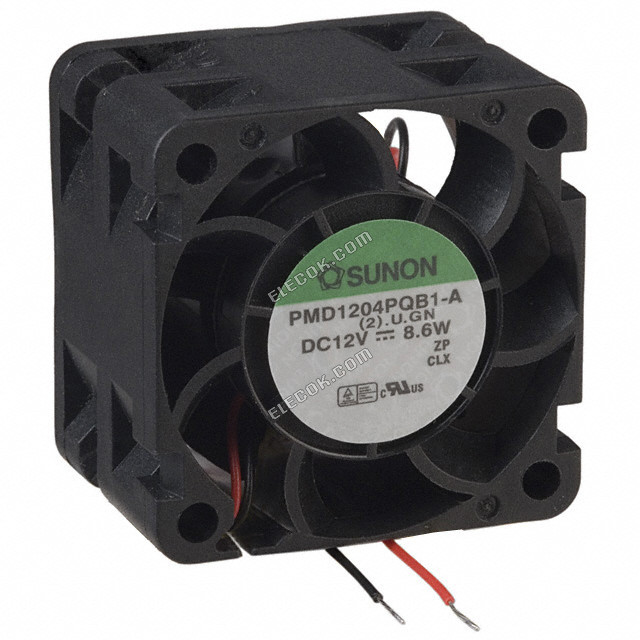 PMD1204PQB1-A. 2 .U.GN Sunon VENTILADOR AXIAL 40X28MM 12VDC CABLE 2 Cable Cables 