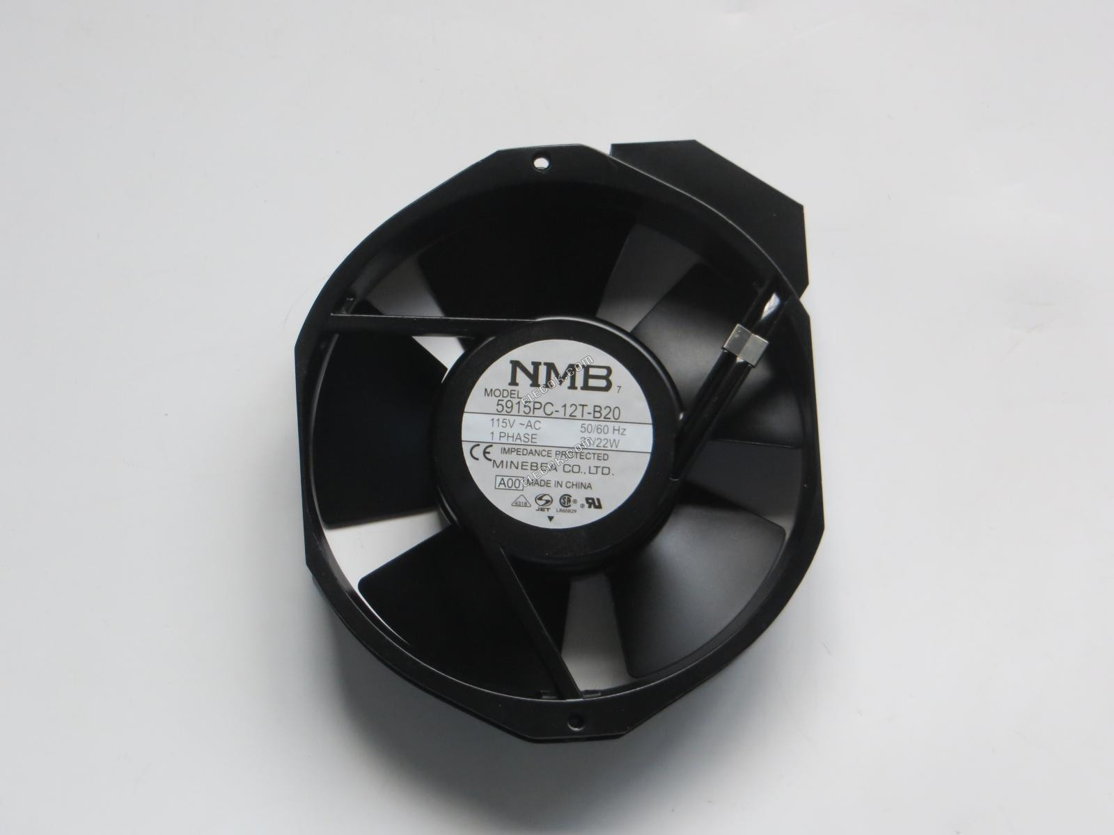 NMB 5915PC-12T-B20-A00 115V 0.21A 22W Cooling Fan with socket connection 