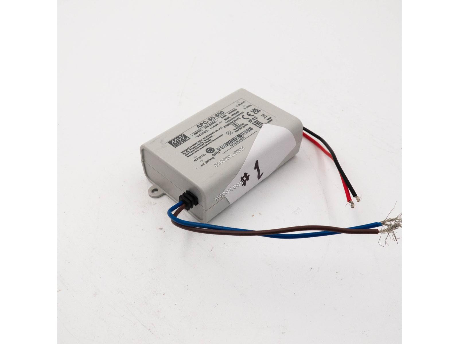 Mean Well APC-35-350 電源装置35W 350mA - 開くBox 