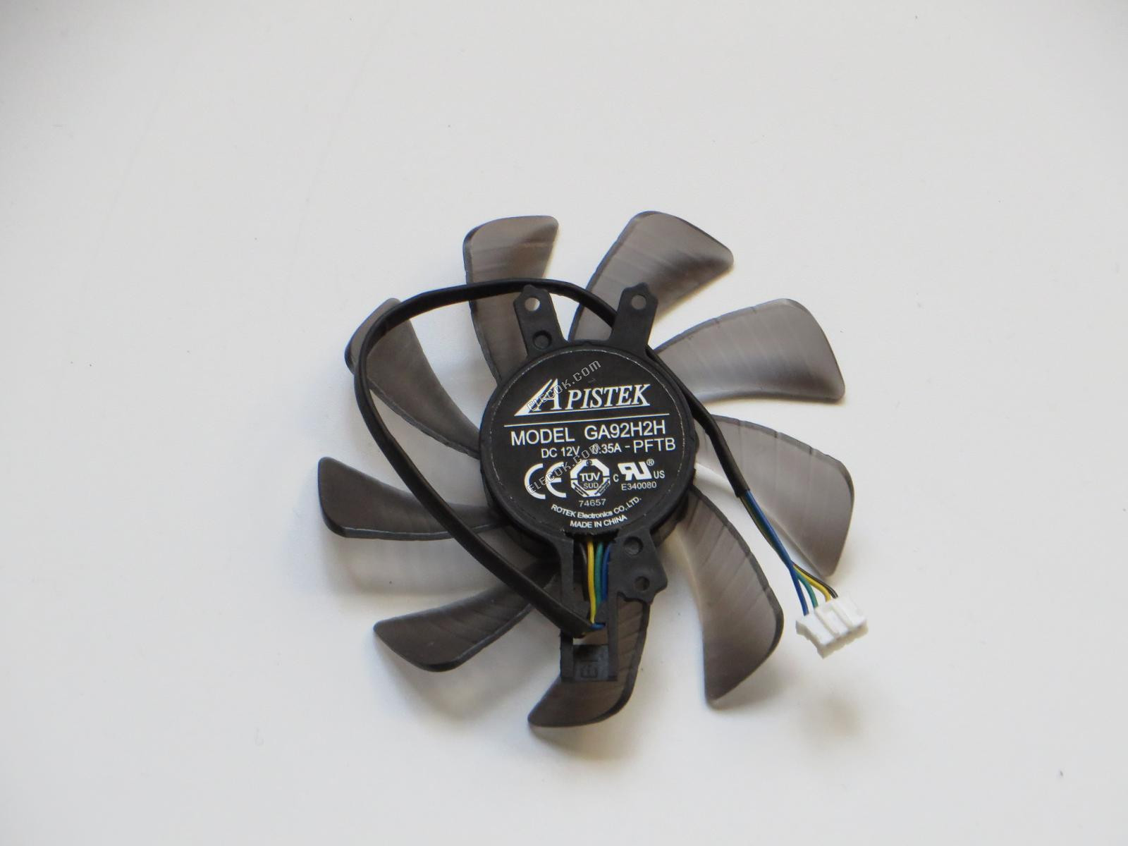 APISTEK / Rotek GA92H2H, -PFTB, 150mm, 12V 0.35A 4-wire 4-pin Connector 