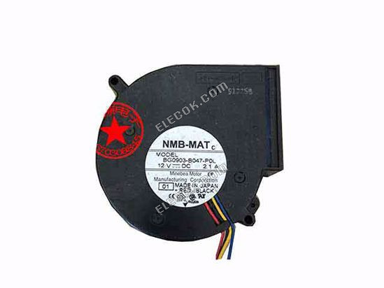 NMB BG0903-B047-P0L 12V 2,1A 4 przewody wentylator chłodzący 