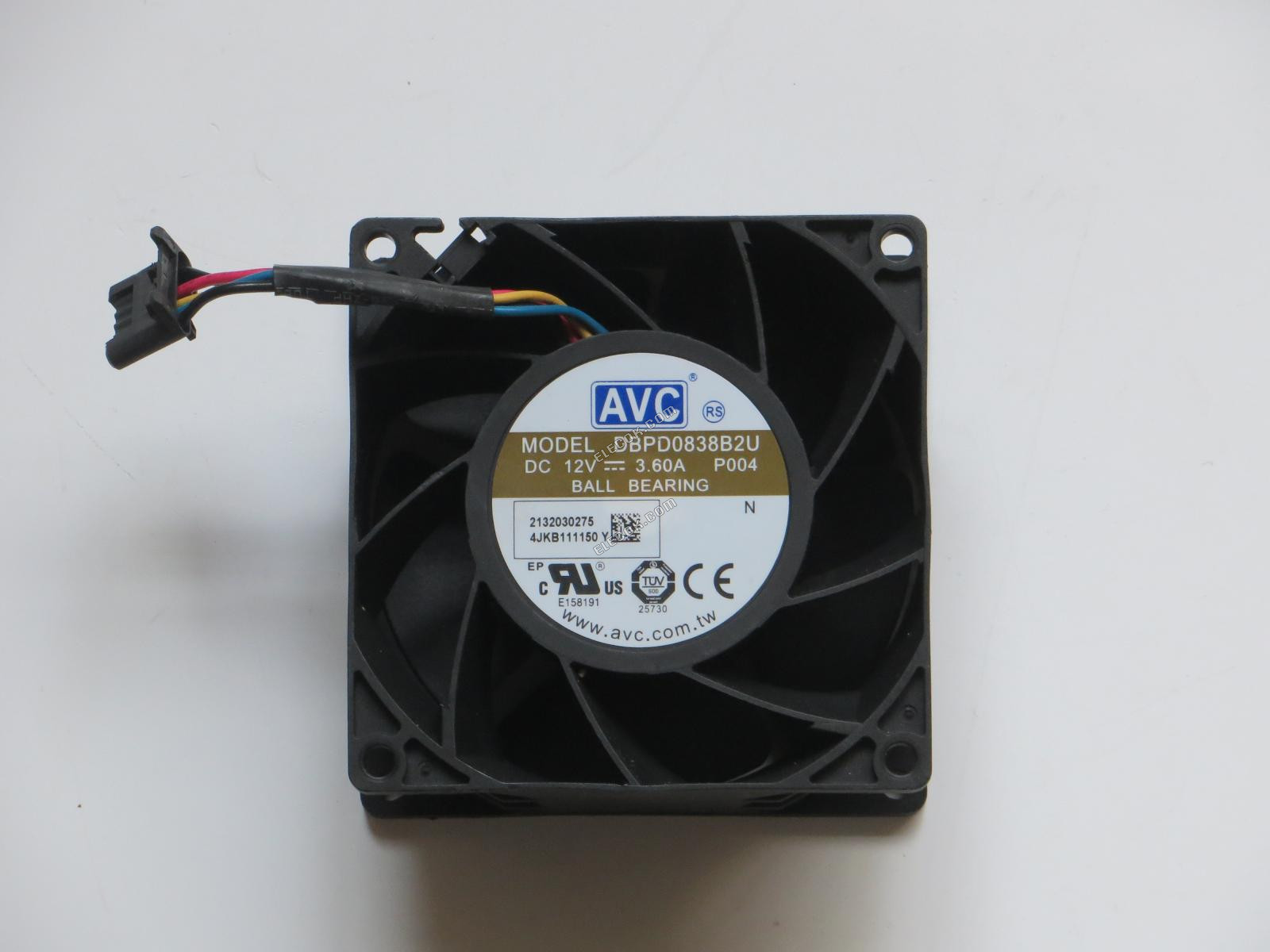 AVC DBPD0838B2U 12V 3.60A 4wires Cooling Fan 
