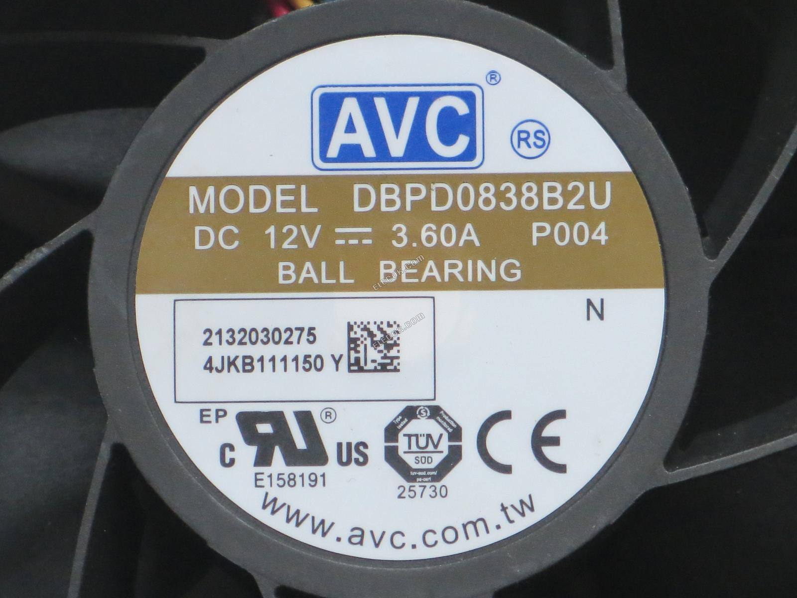 AVC DBPD0838B2U 12V 3.60A 4wires Cooling Fan 