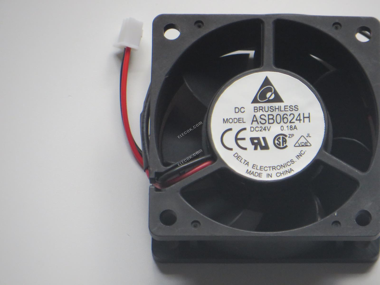 DELTA ASB0624H 24V 0.18A 2wires Cooling Fan 