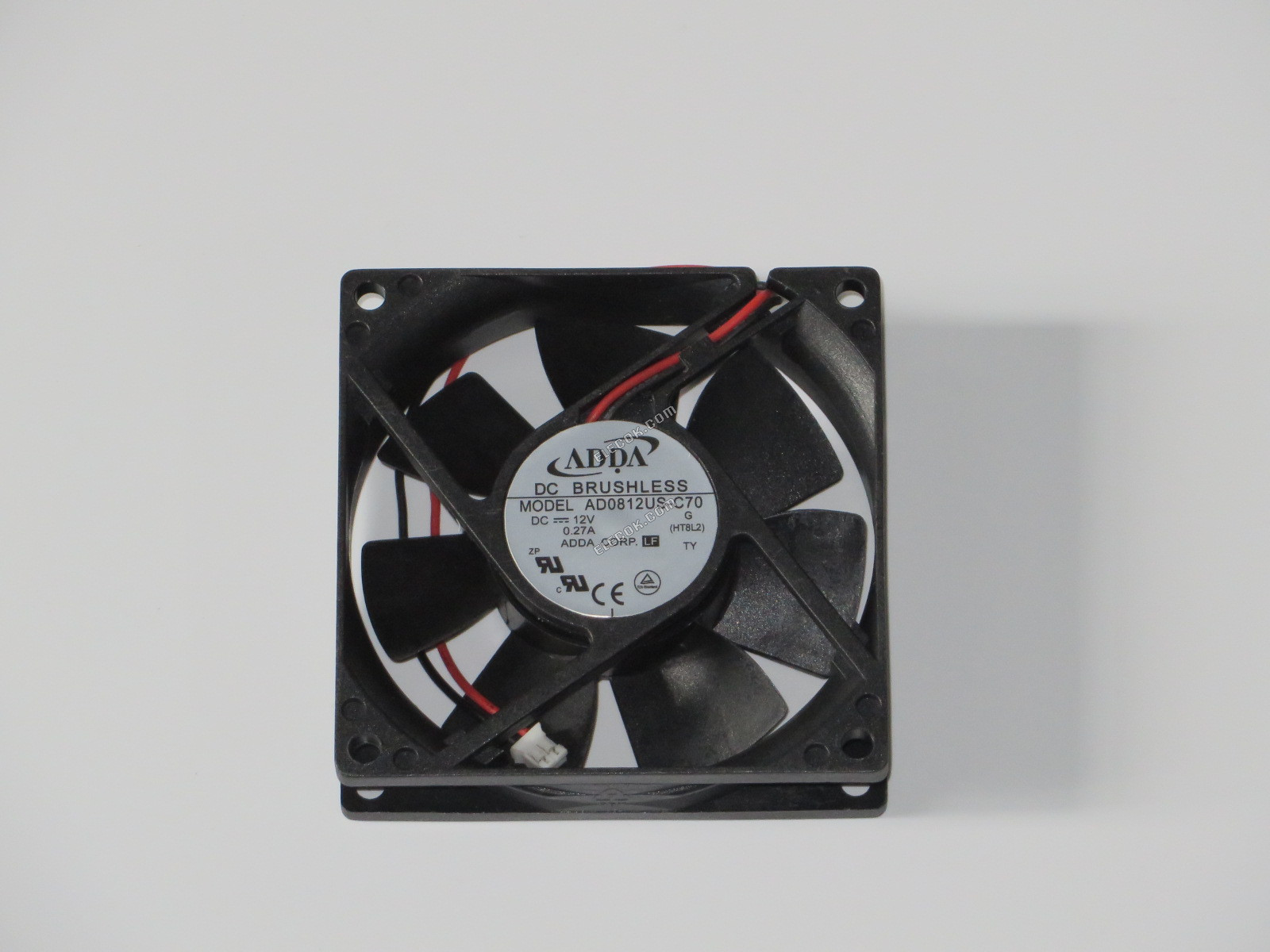 ADDA AD0812US-C70 12V 0,27A 2 cables Ventilador De Refrigeración 