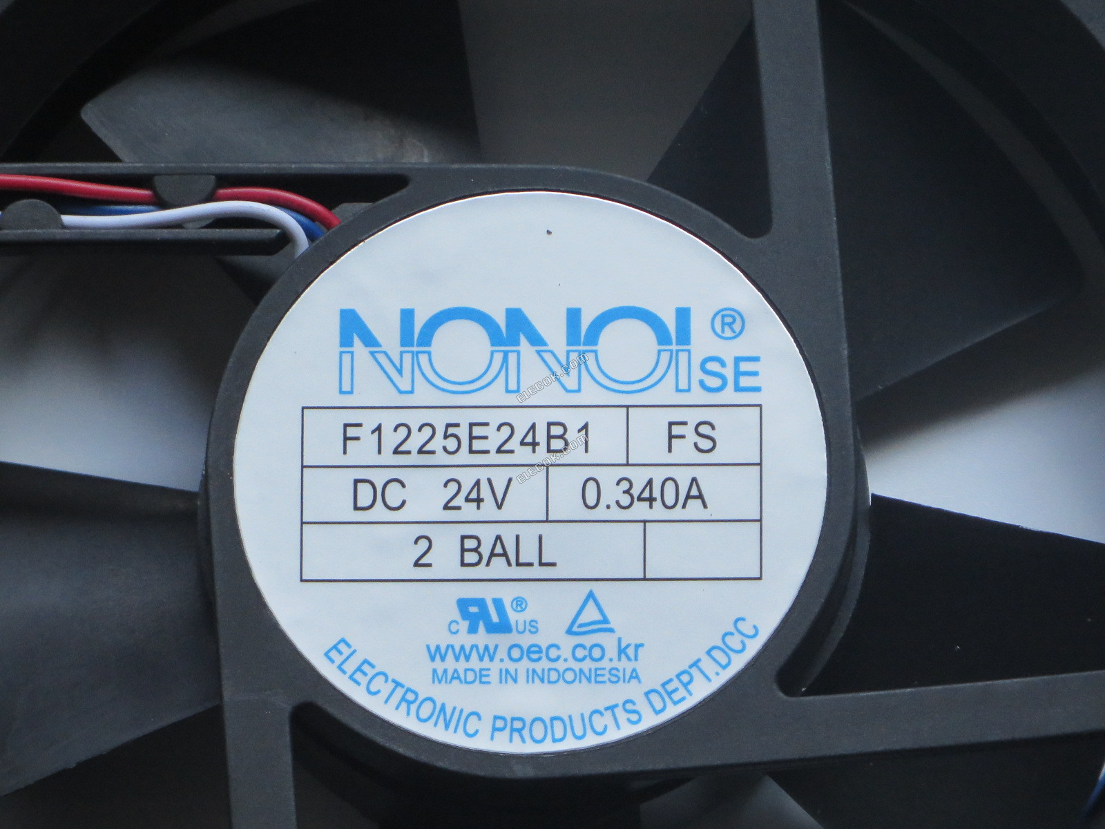 NONOI F1225E24B1 FS 24V 0.34A 3wires Cooling Fan 