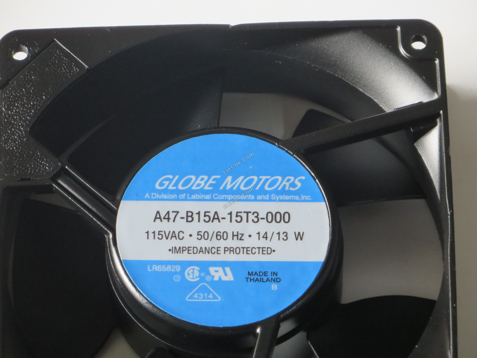 GLOBE MOTORS A47-B15A-15T3-000 115V 14/13W Wentylator Chłodzący 