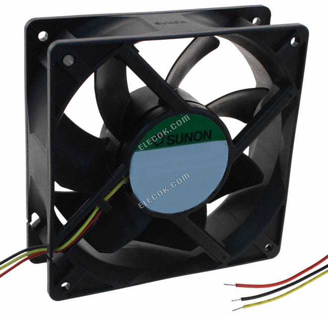 PMD1212PMB3-A. 2 .F.GN Sunon FAN AXIAL 120X38MM 12VDC WIRE 3 Wire Leads 