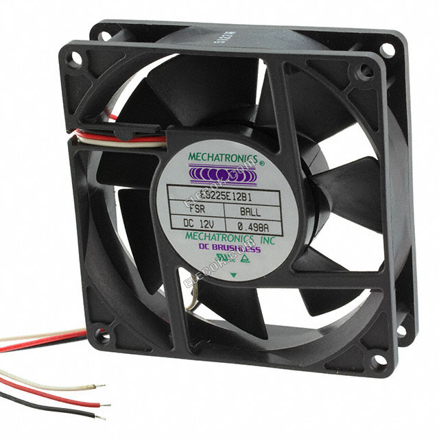 E9225M24B2-FSR Mechatronics ανεμιστήρας αξονικός 92X25MM LCKD RTR 24VDC 3 σύρμα ακροδέκτες 