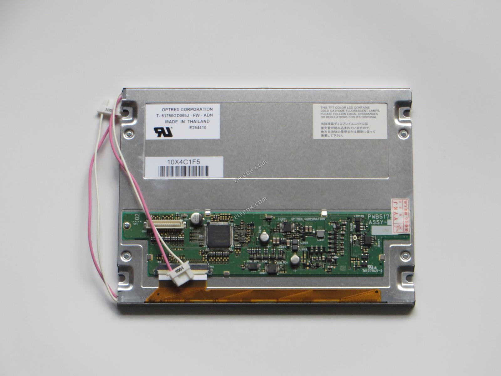 T-51750GD065J-FW-ADN OPTREX 6,5" a-Si TFT-LCD Panel brugt 
