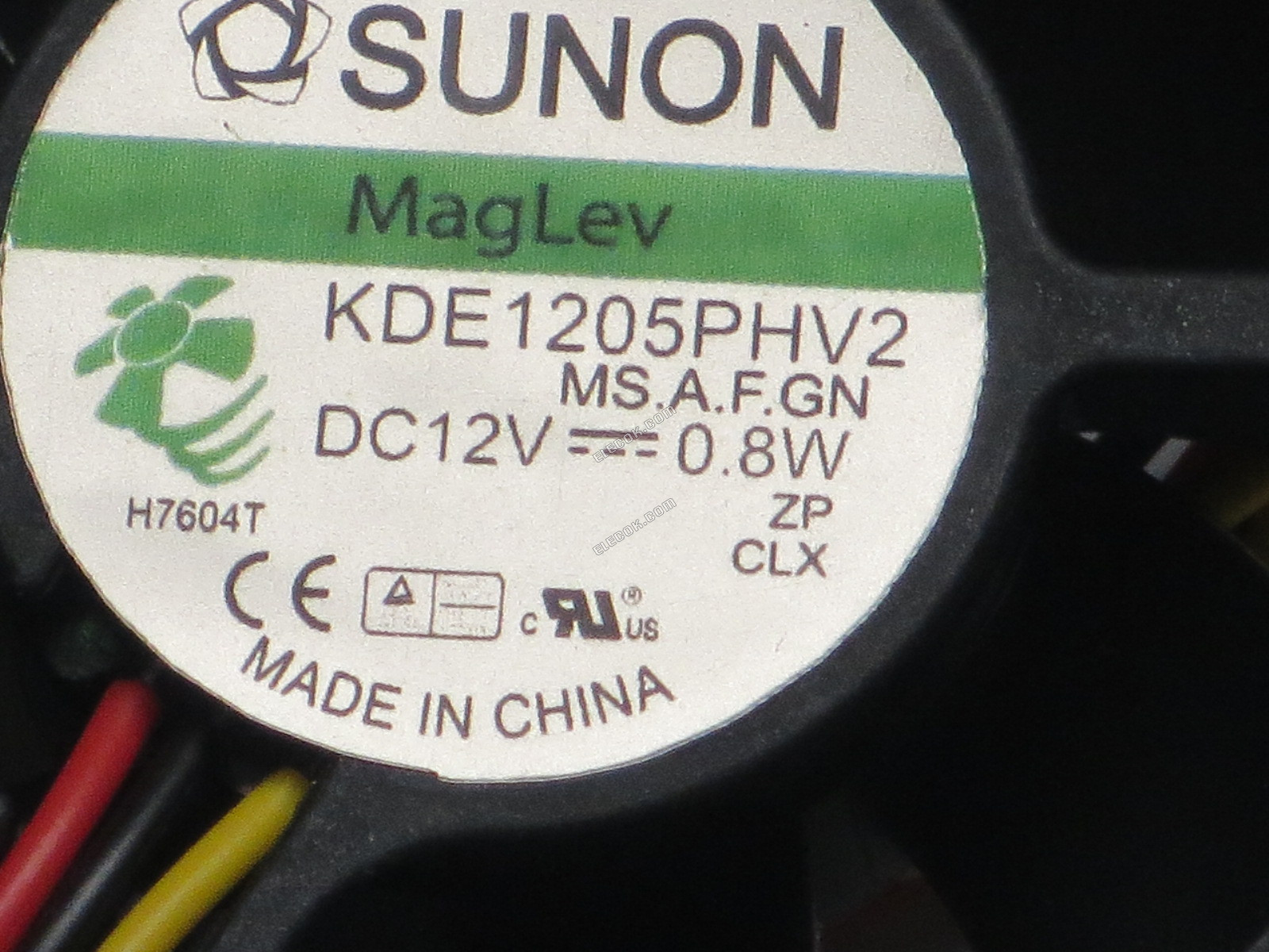 Sunon KDE1205PHV2 MS.A.F.GN 12V 0,8W 3fios Ventoinha 
