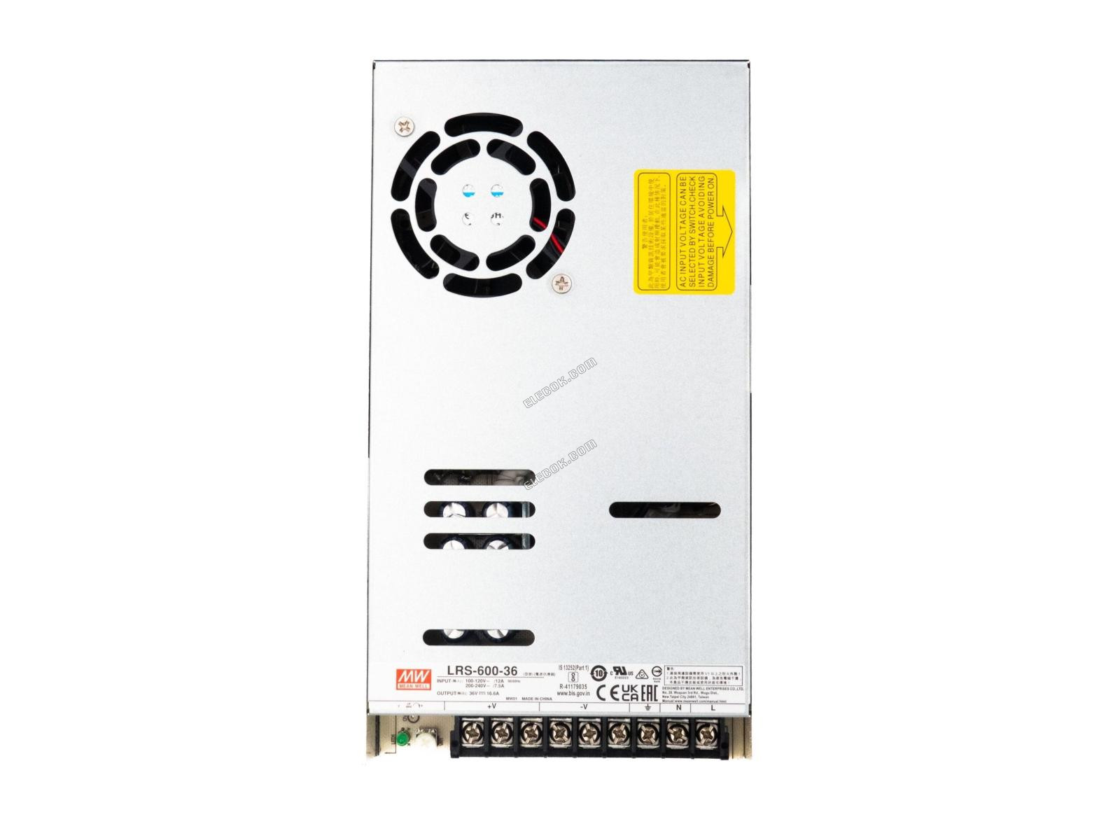 Mean Well LRS-600-36 Maitinimo Blokas 600W 36V 