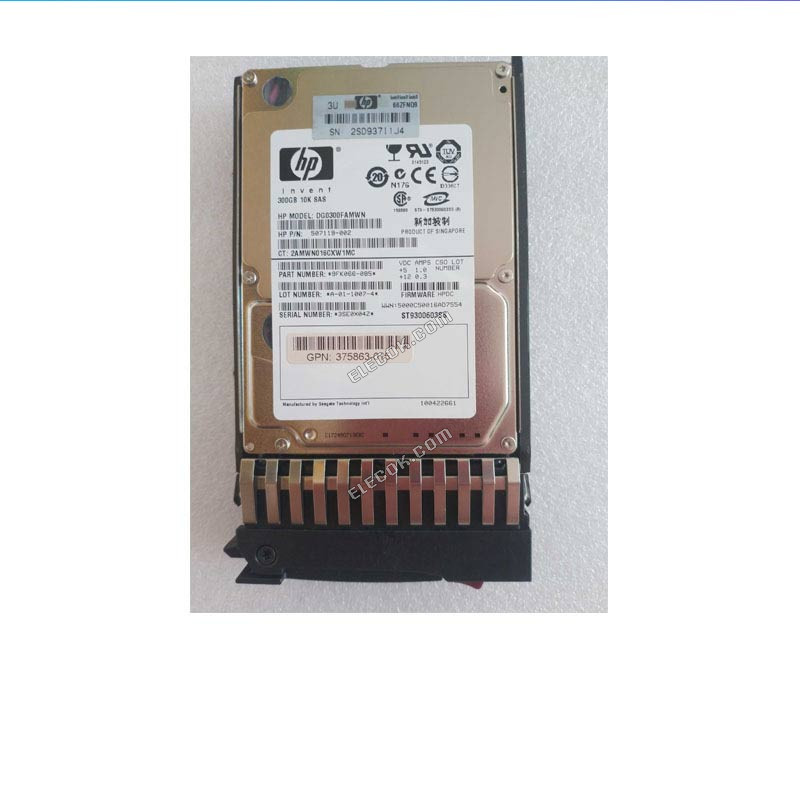HP 492620-B21 server hard drive 300G 10K SAS 2.5 493083-001 used