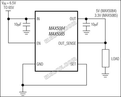 MAX5085ATT+T Analog Devices Linear Regulators - 1 Reel (2500 pcs)