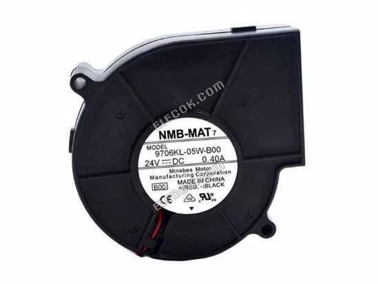 NMB-MAT / Minebea 9706KL-05W-B00 Server-blower Fan 9706KL-05W-B00, B00 2-wire 