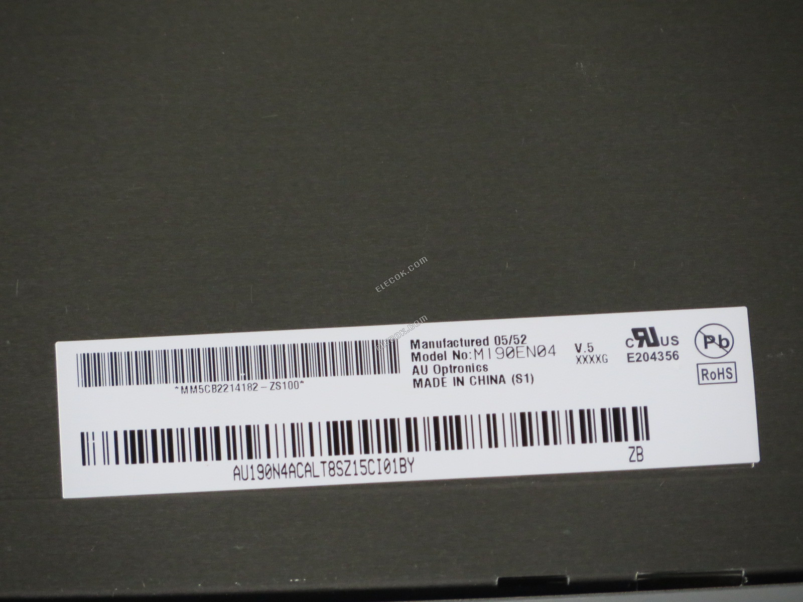M190EN04 V5 AUO 19.0" a-Si TFT-LCD Panel 