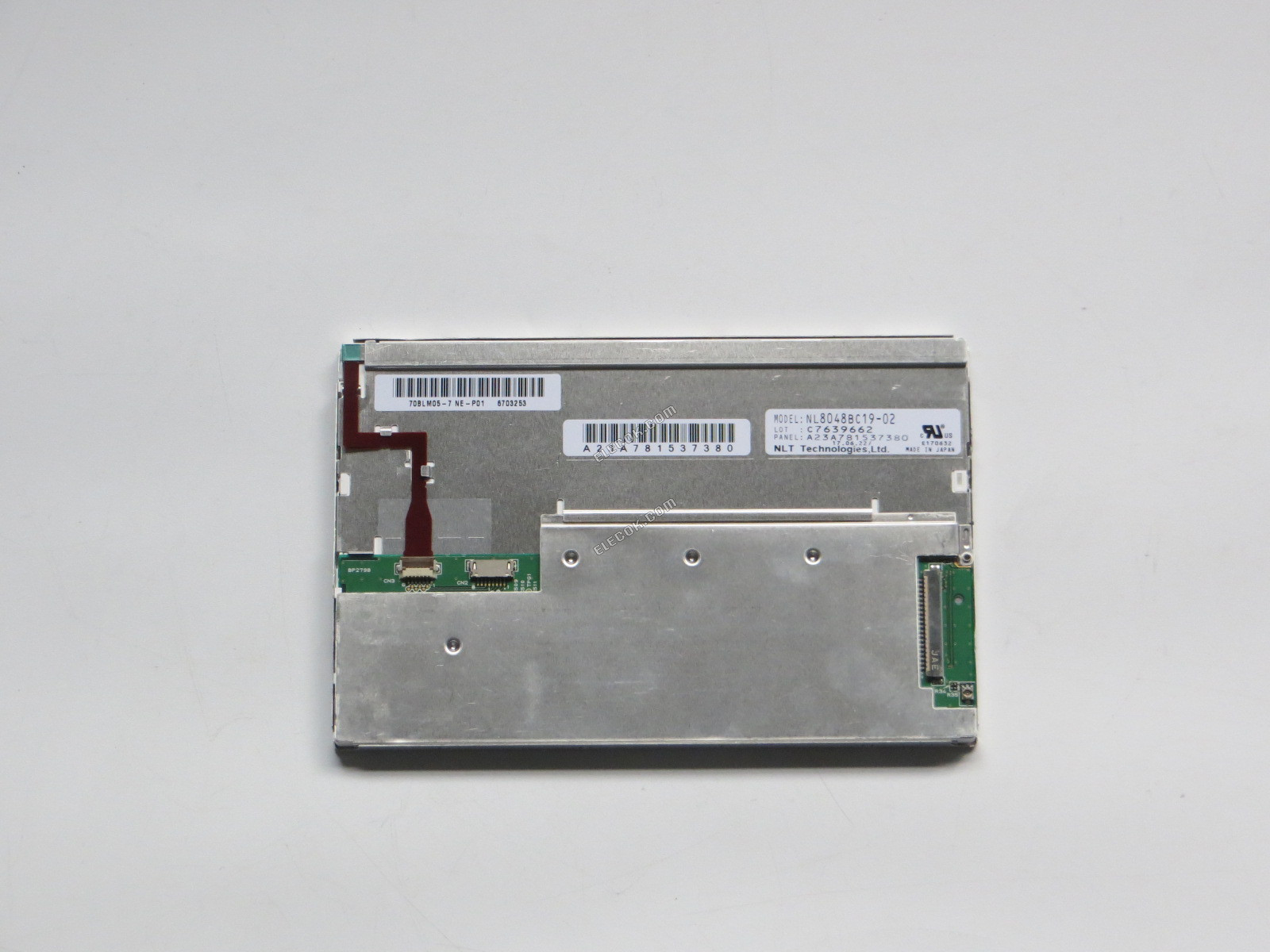 NL8048BC19-02 NEC 7.0" Panel A-Si TFT-LCD 