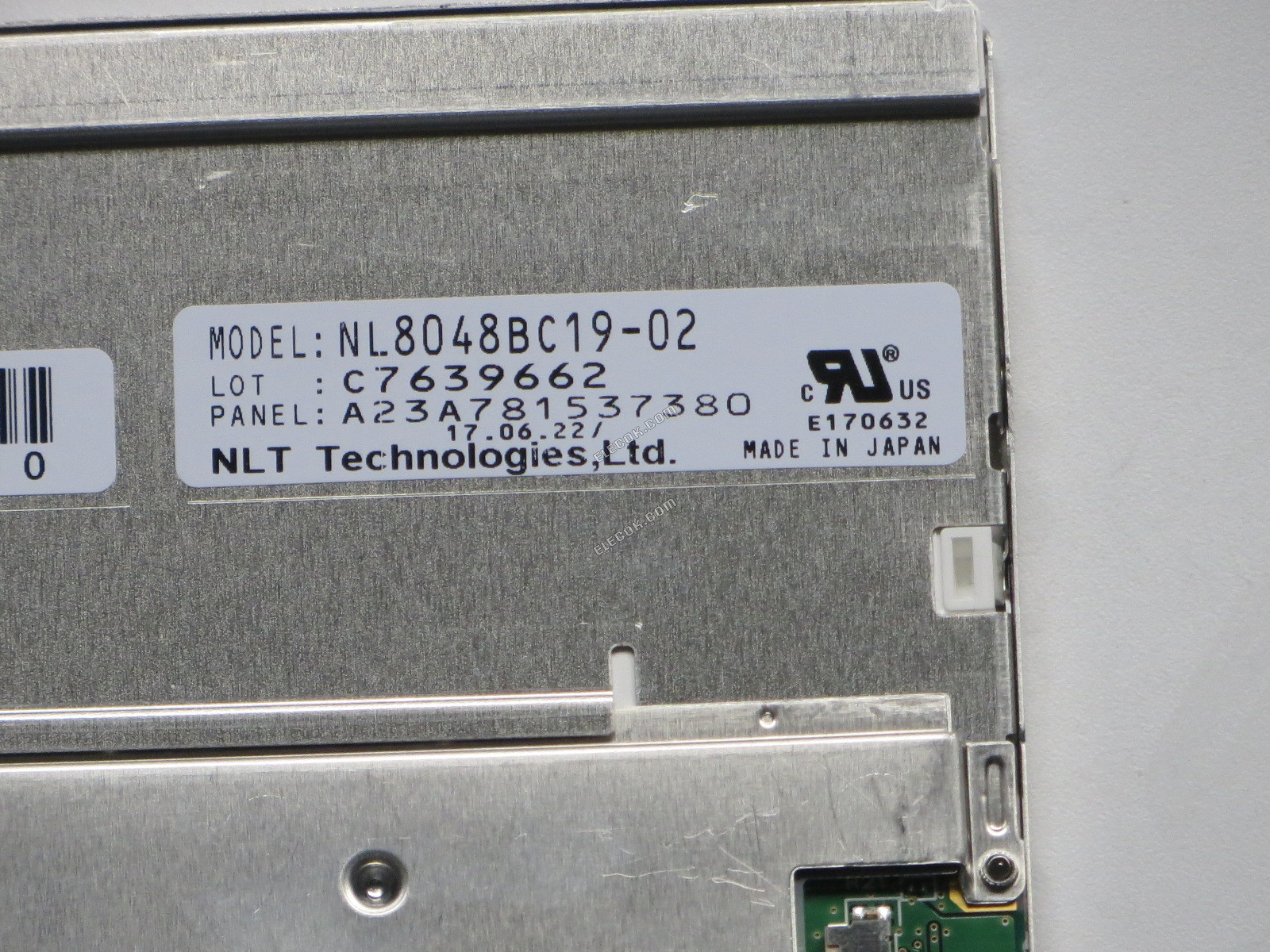 NL8048BC19-02 NEC 7.0" Panel A-Si TFT-LCD 