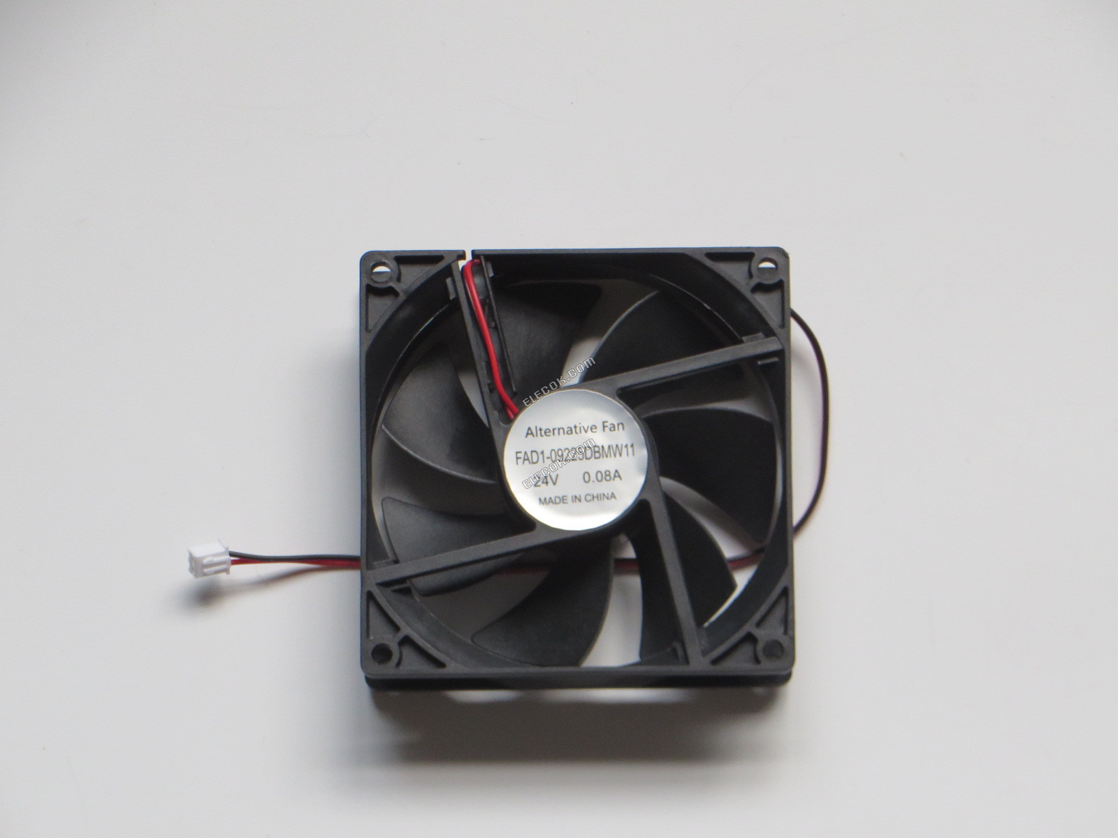 Qualtek FAD1-09225DBMW11 24V 0.08A 1.92W 2wires Cooling Fan, substitute new 