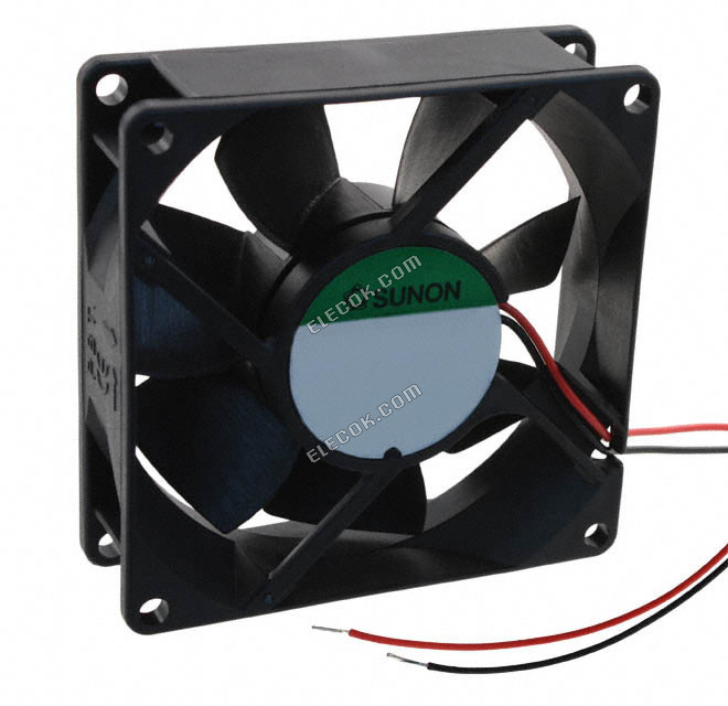 PMD2408PTB1-A. 2 .GN Sunon VENTILATEUR AXIAL 80X25MM 24VDC FIL 2 Fil Fils / Sorties 