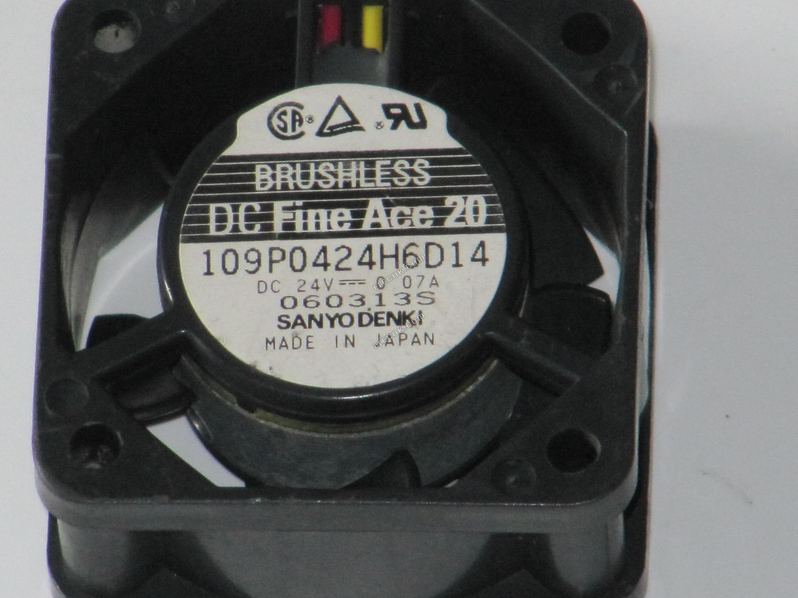 Sanyo 109P0424H6D14 24V 0.07A 3wires fan Refurbished 