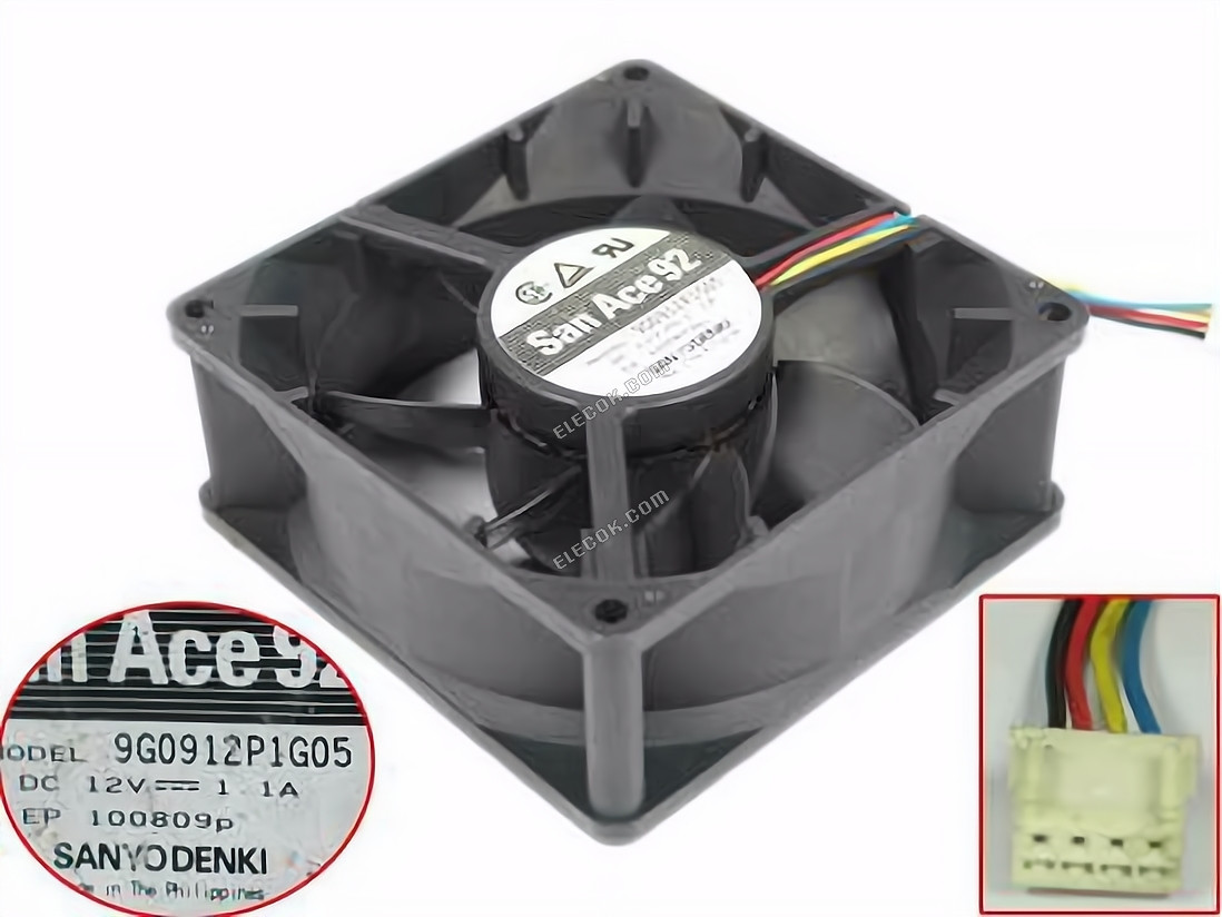 Sanyo 109R1224H130 24V 0.25A 2wires Cooling Fan 