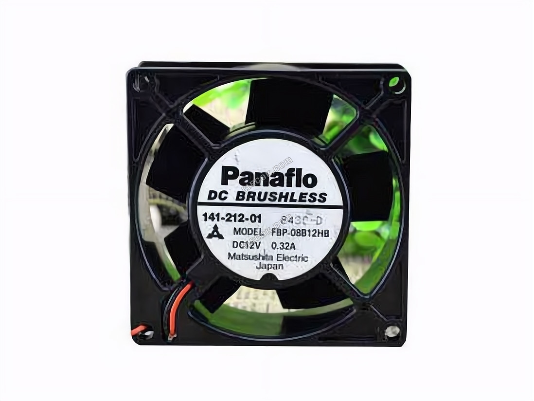 Panasonic FBP-08B12HB Server - Firkantet Ventilator SF80x80x25, w2, 12V 0,32A 2 ledninger 