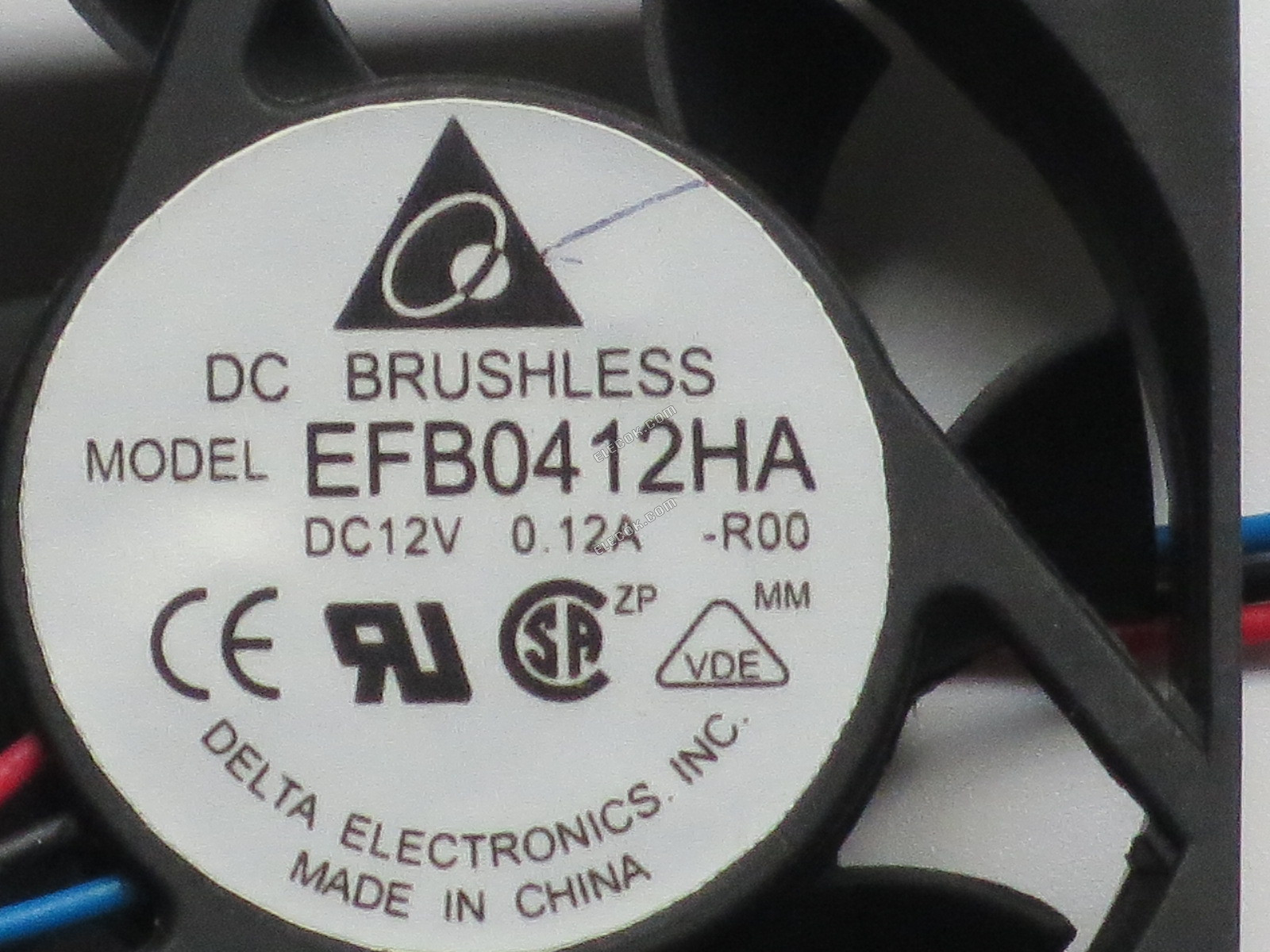 DELTA EFB0412HA-R00 12V 0.12A 0.96W 3wires Cooling Fan 