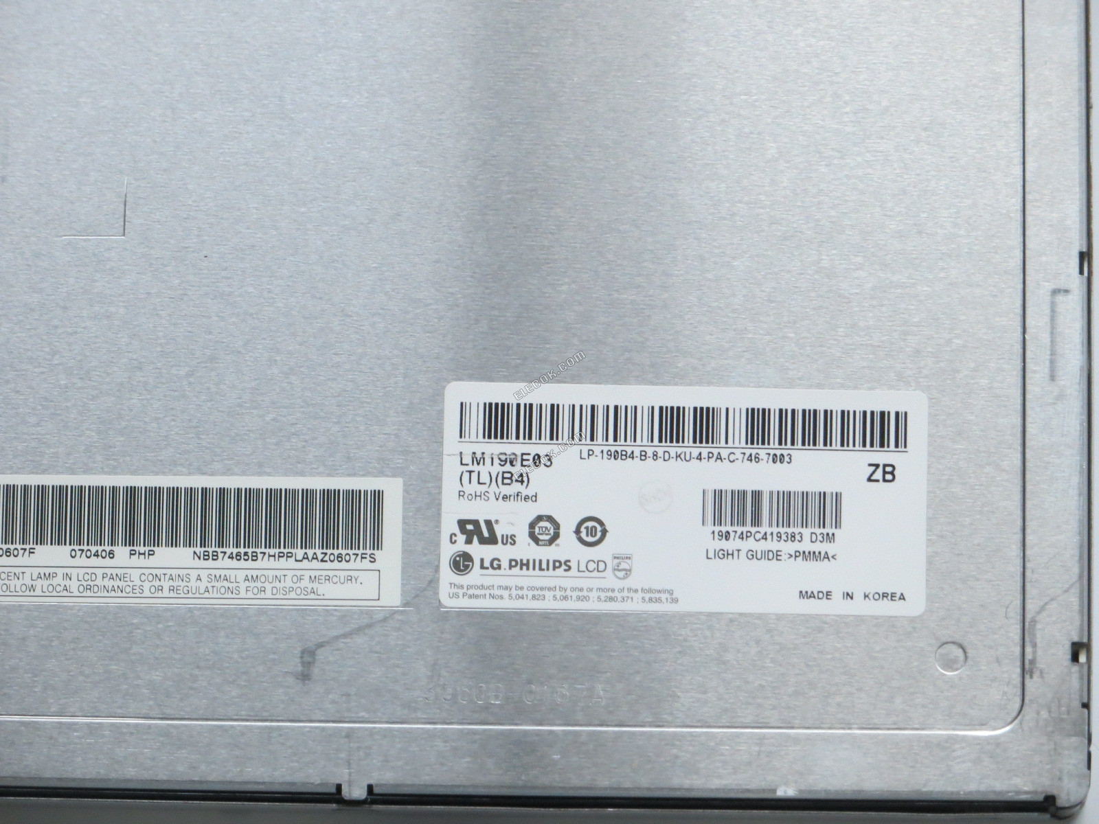 LM190E03-TLB4 LG.Philips LCD 19.0" a-Si TFT-LCD Paneel 