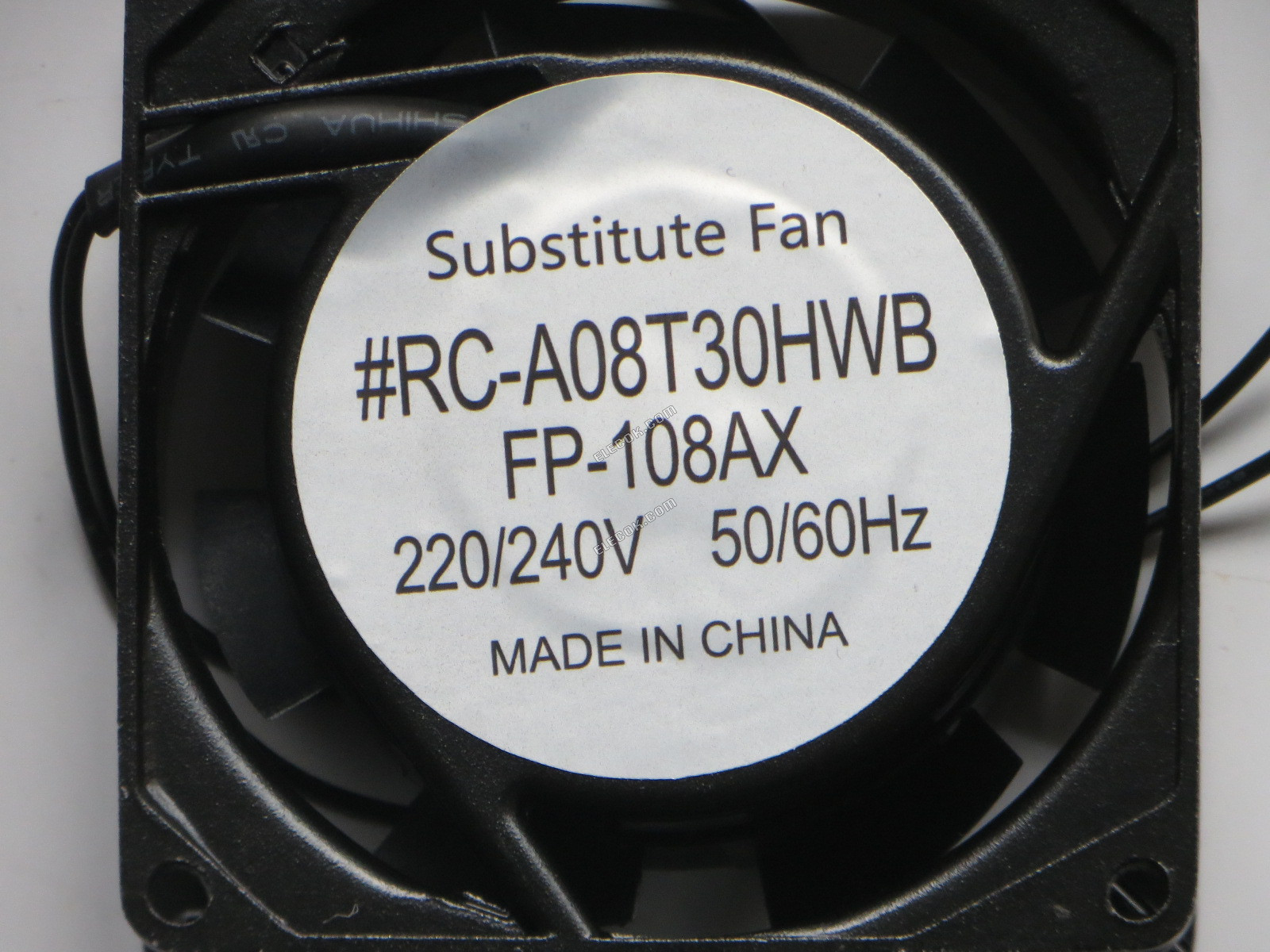 RODALE #RC-A08T30HWB FP-108AX 220/240V 2 fili Ventola Di Raffreddamento, sostituto 