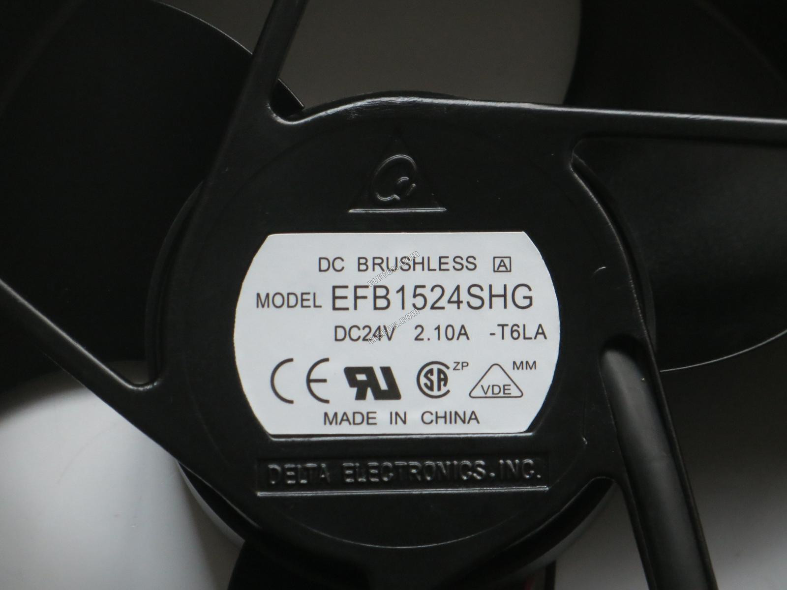 Delta EFB1524SHG-T6LA DC24V 2,1A 2 przewody Wentylator Chłodzący 