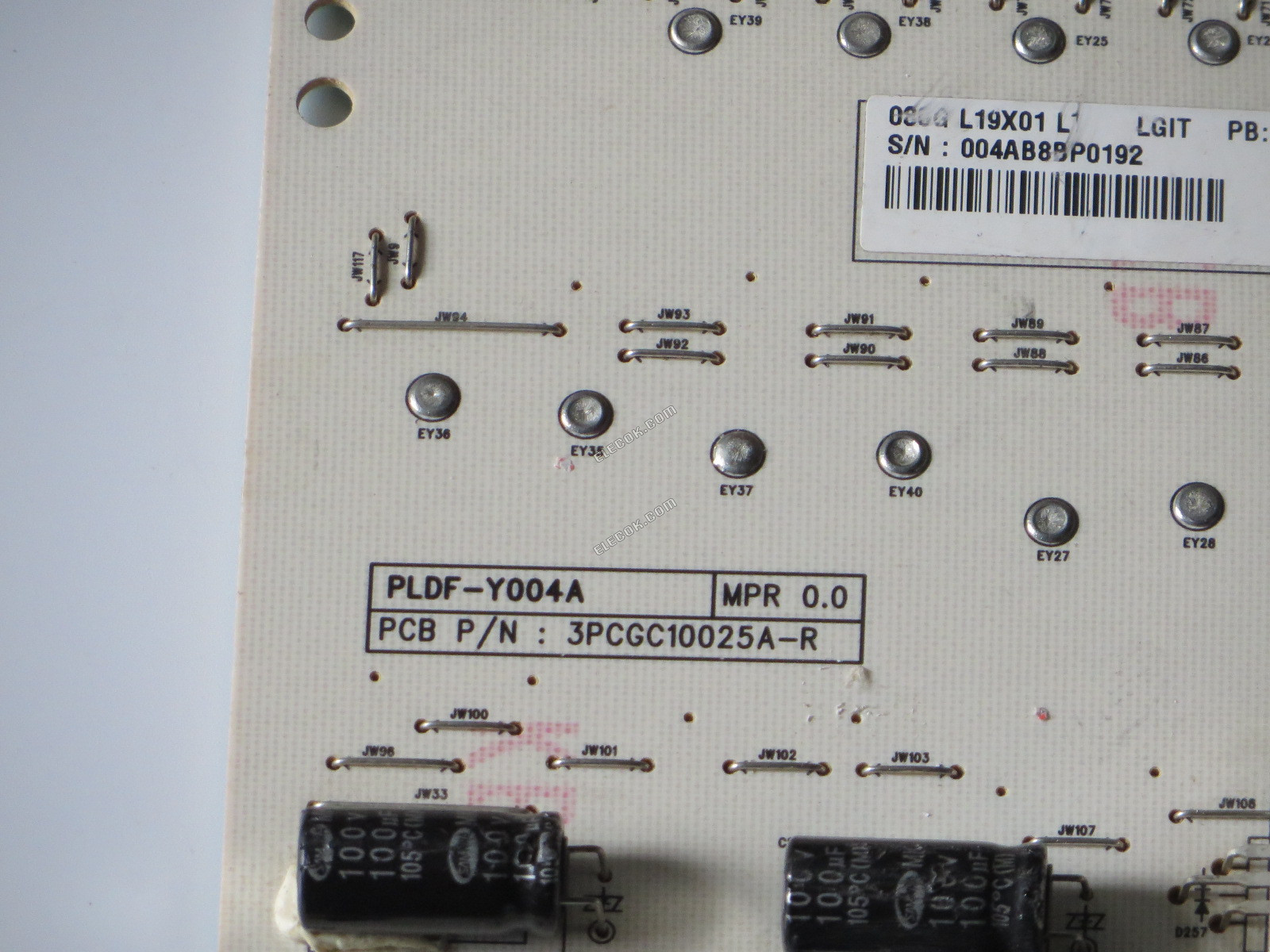 PLDF-Y004A, 3PCGC10025A-R Vizio 080GL19X01LT LIPS, usato 
