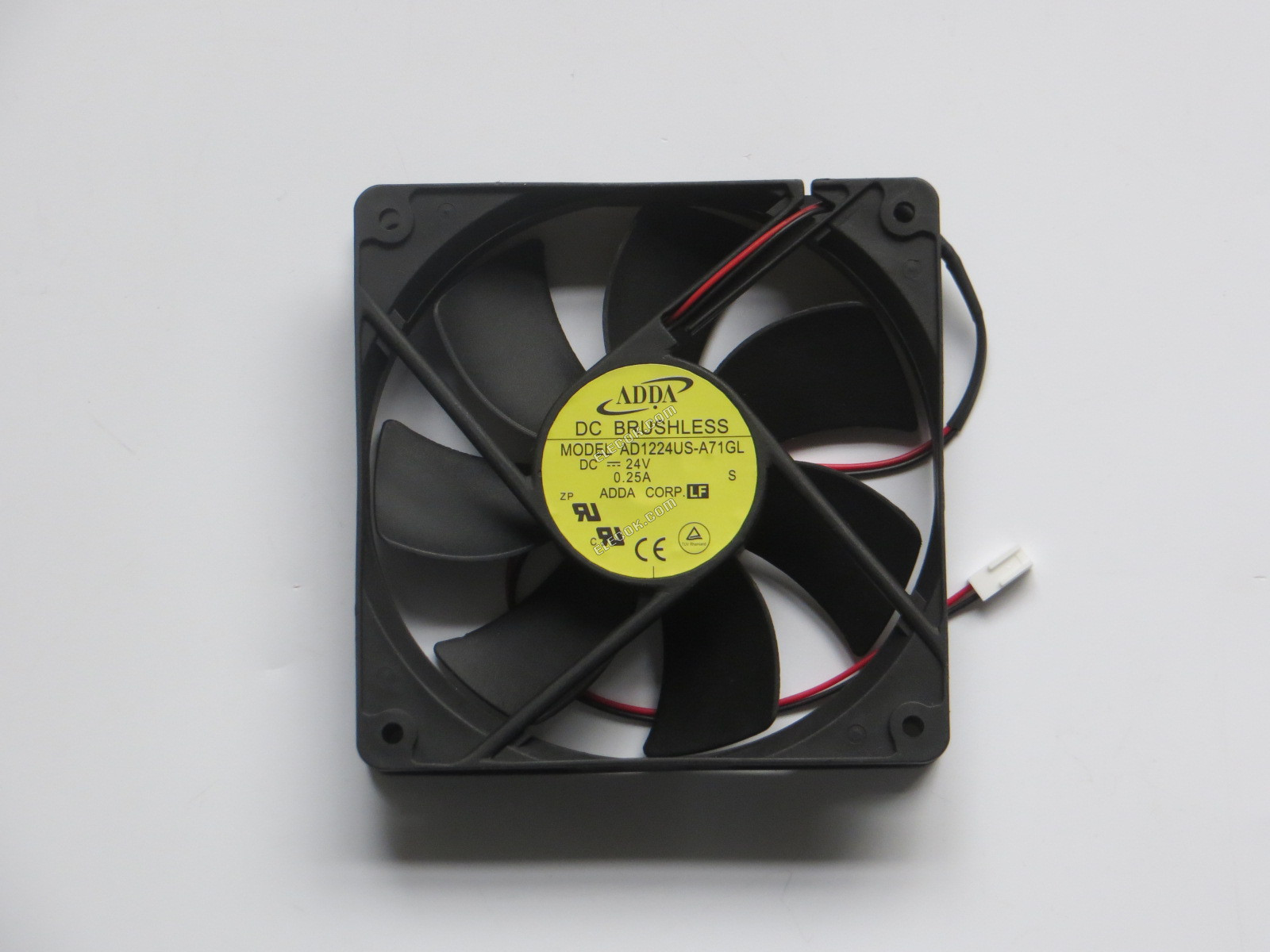 ADDA AD1224US-A71GL Server - Quadrato Ventola sq120x120x25mm, 2 fili, 24V 0,25A 