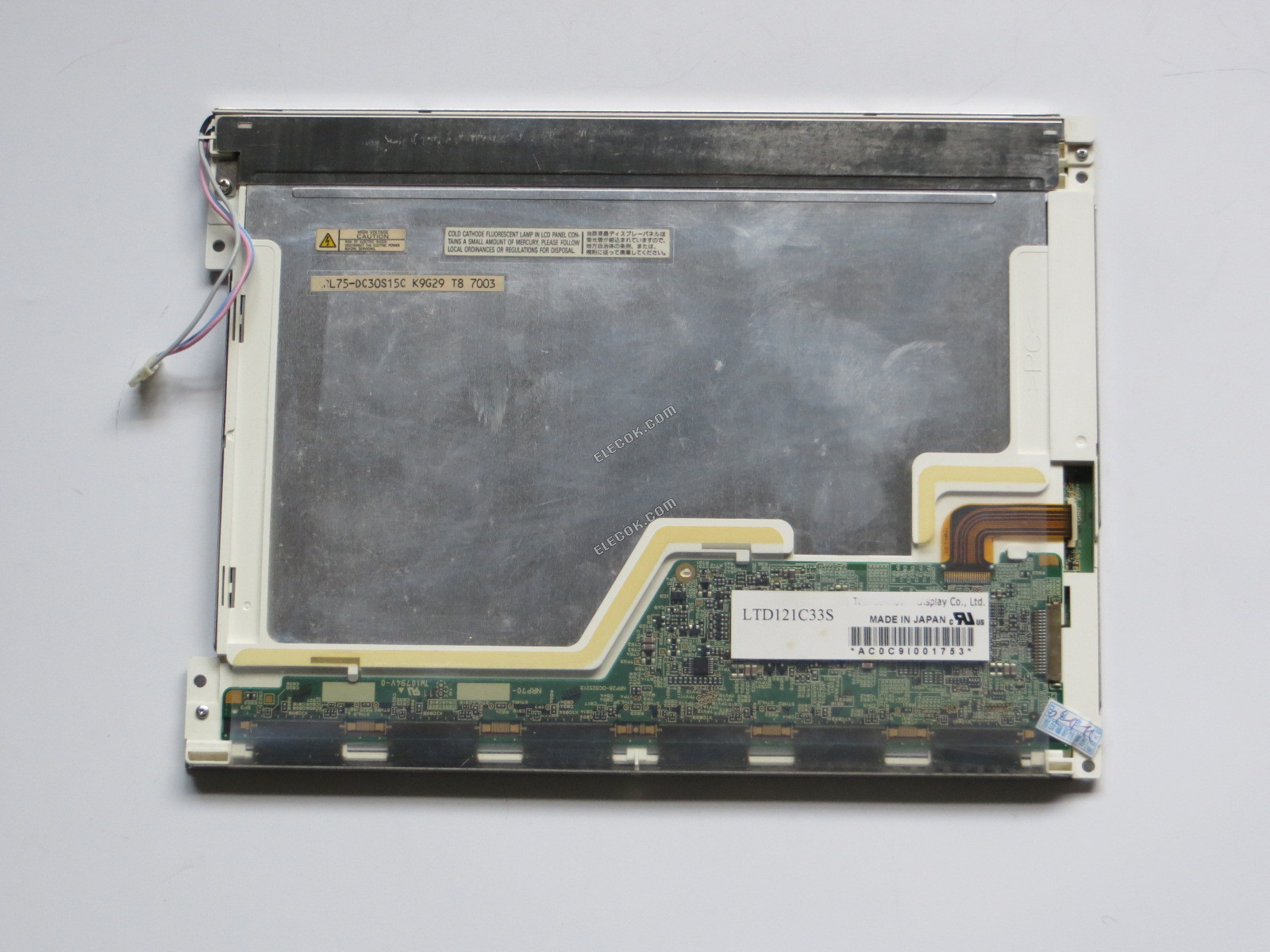 LTD121C33S Toshiba Matsushita 12,1" a-Si Panel TFT-LCD usado 