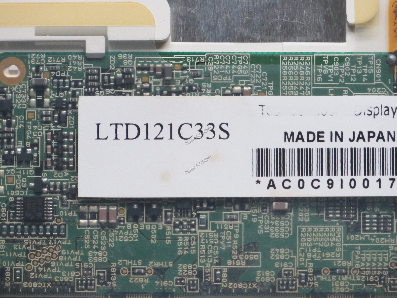 LTD121C33S Toshiba Matsushita 12,1" a-Si Panel TFT-LCD usado 