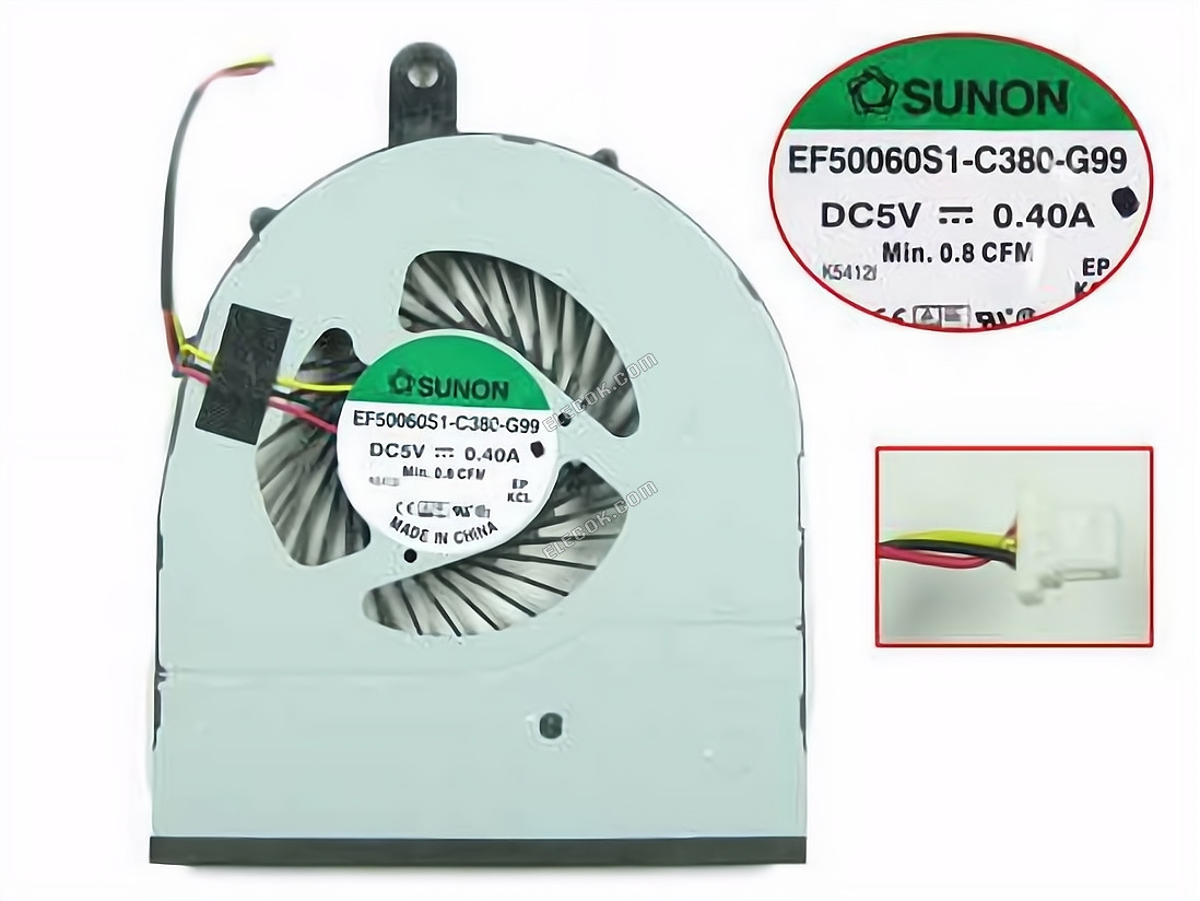 SUNON EF50060S1-C380-G99 Cooling Fan DC 5V 0.40A 3-wire 