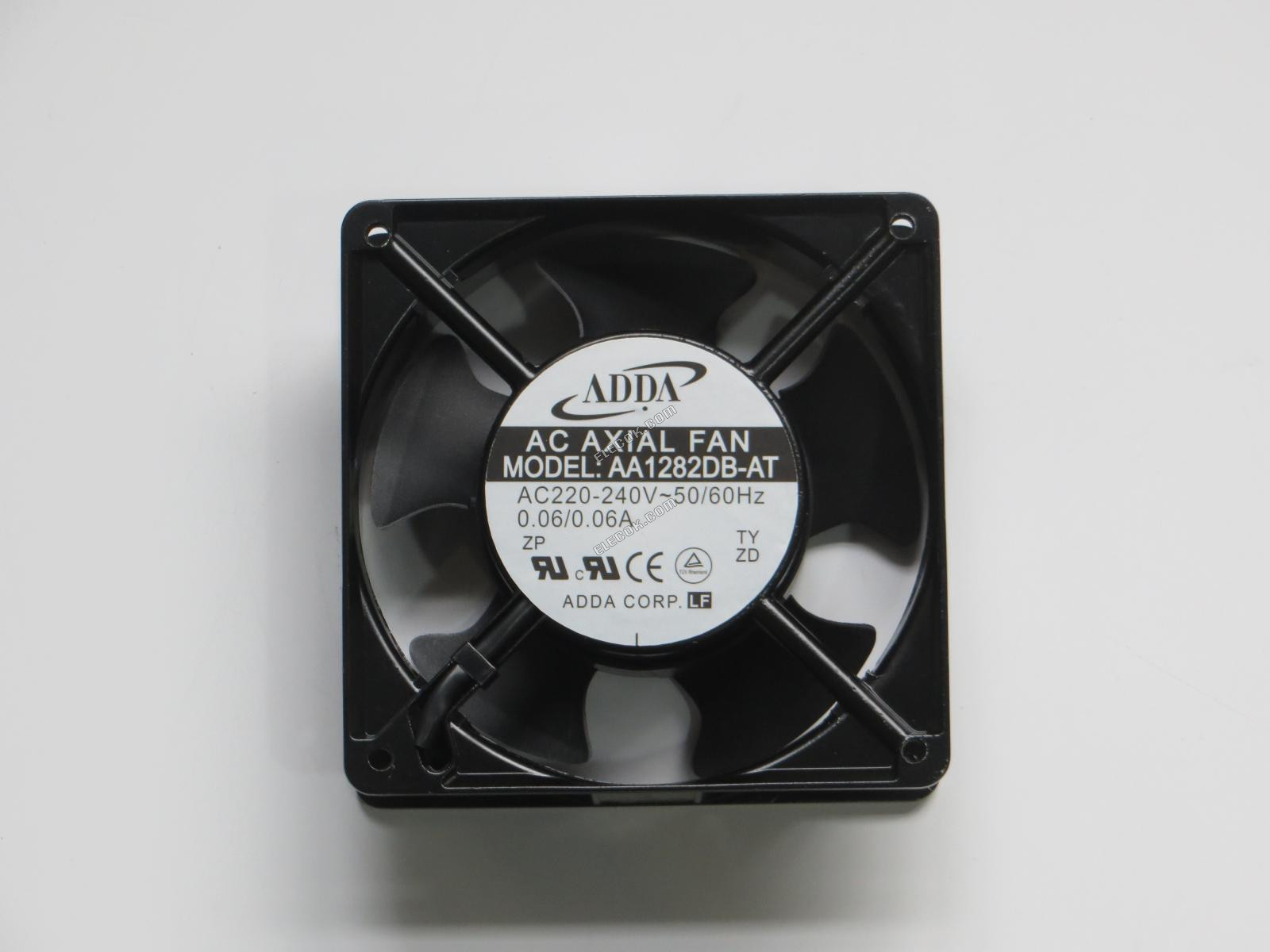 ADDA AA1282DB-AT 220/240V VEKSELSTRøM 50/60HZ 0,06A/0,06A Køleventilator med Terminalstik 