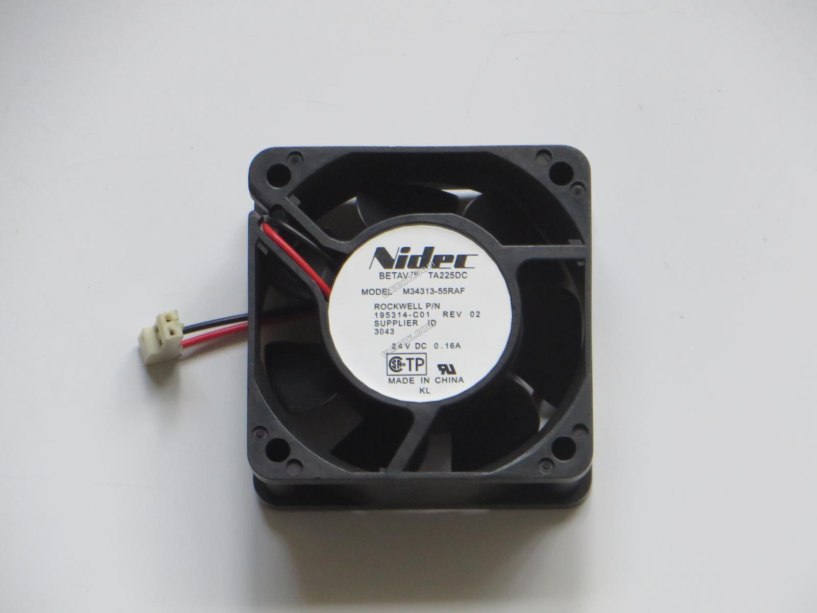 Nidec M34313-55RAF 24V 0.16A 2wires cooling fan 