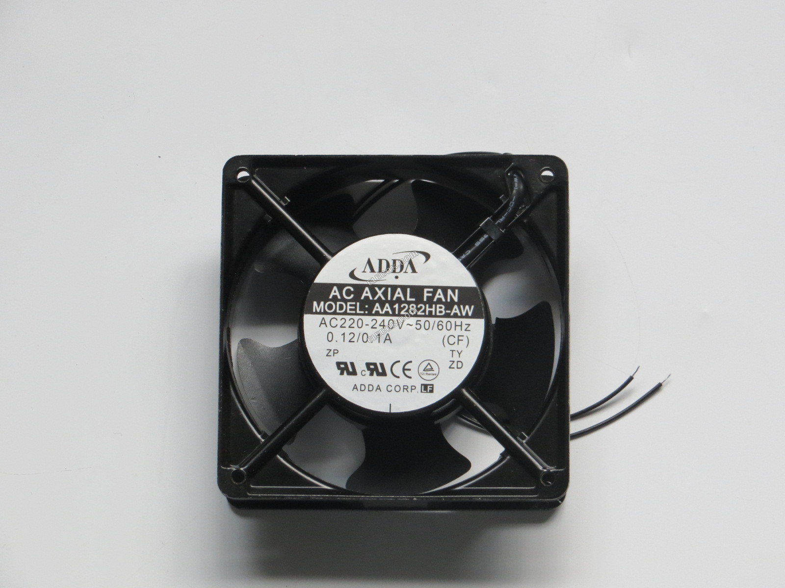 ADDA AA1282HB-AW 220/240V 0.12/0.1A 2wires Cooling Fan, refurbished 