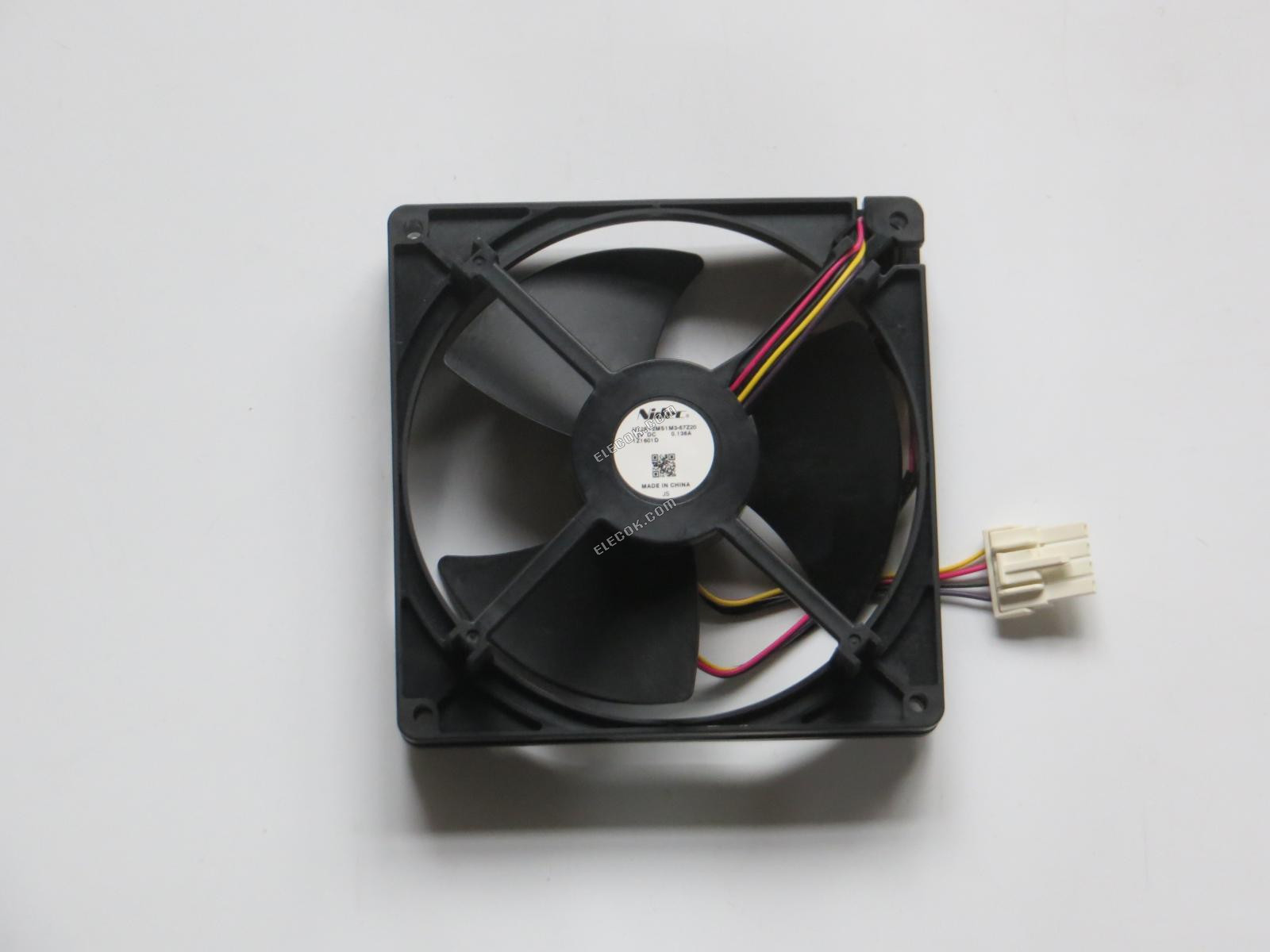 nidec U12E12MS1M3-57Z20 12V 0.136A 4線冷却ファン