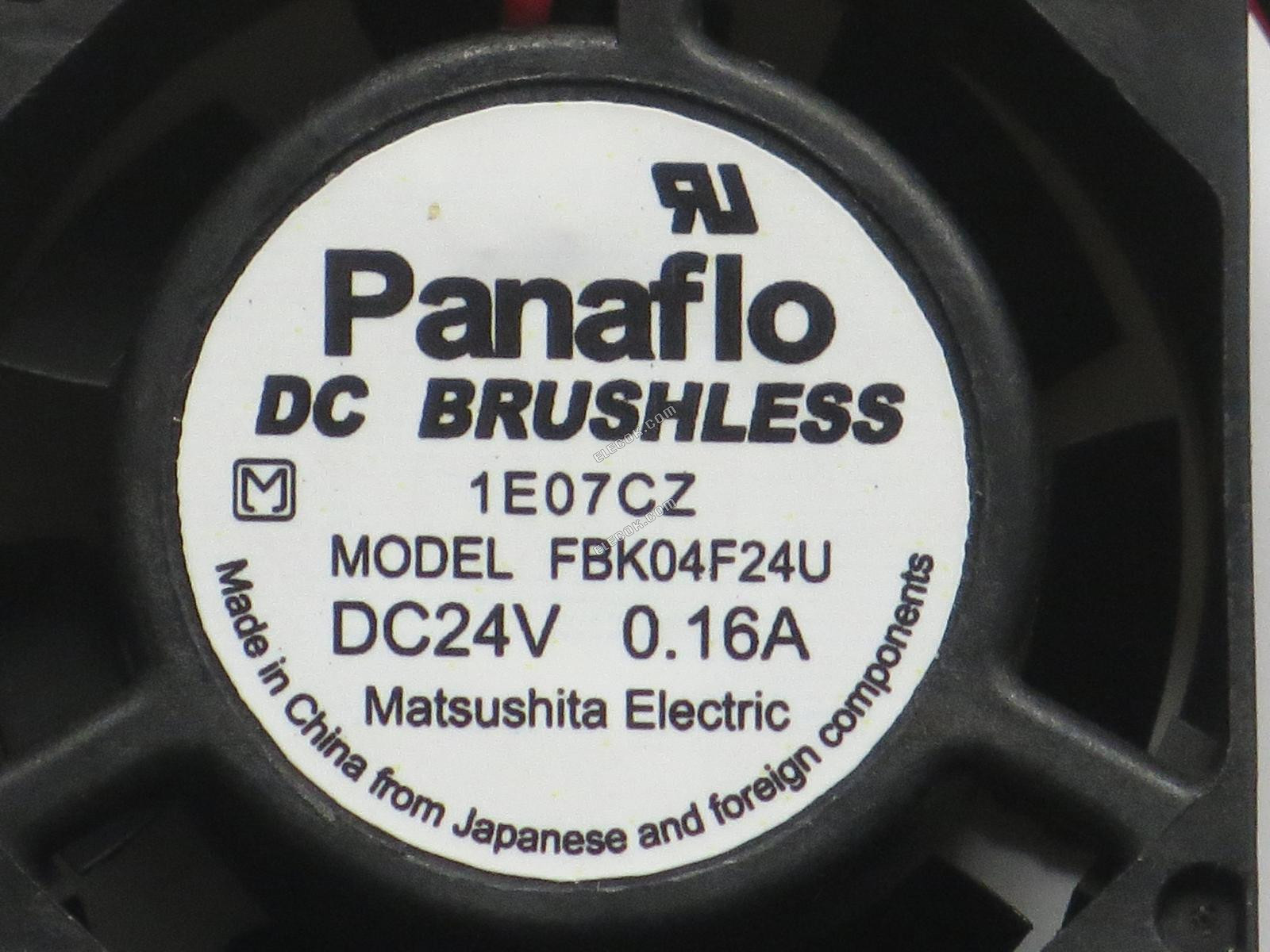Panaflo FBK04F24U 24V 0,16A 2,4W 2 cables Ventilador De Refrigeración 