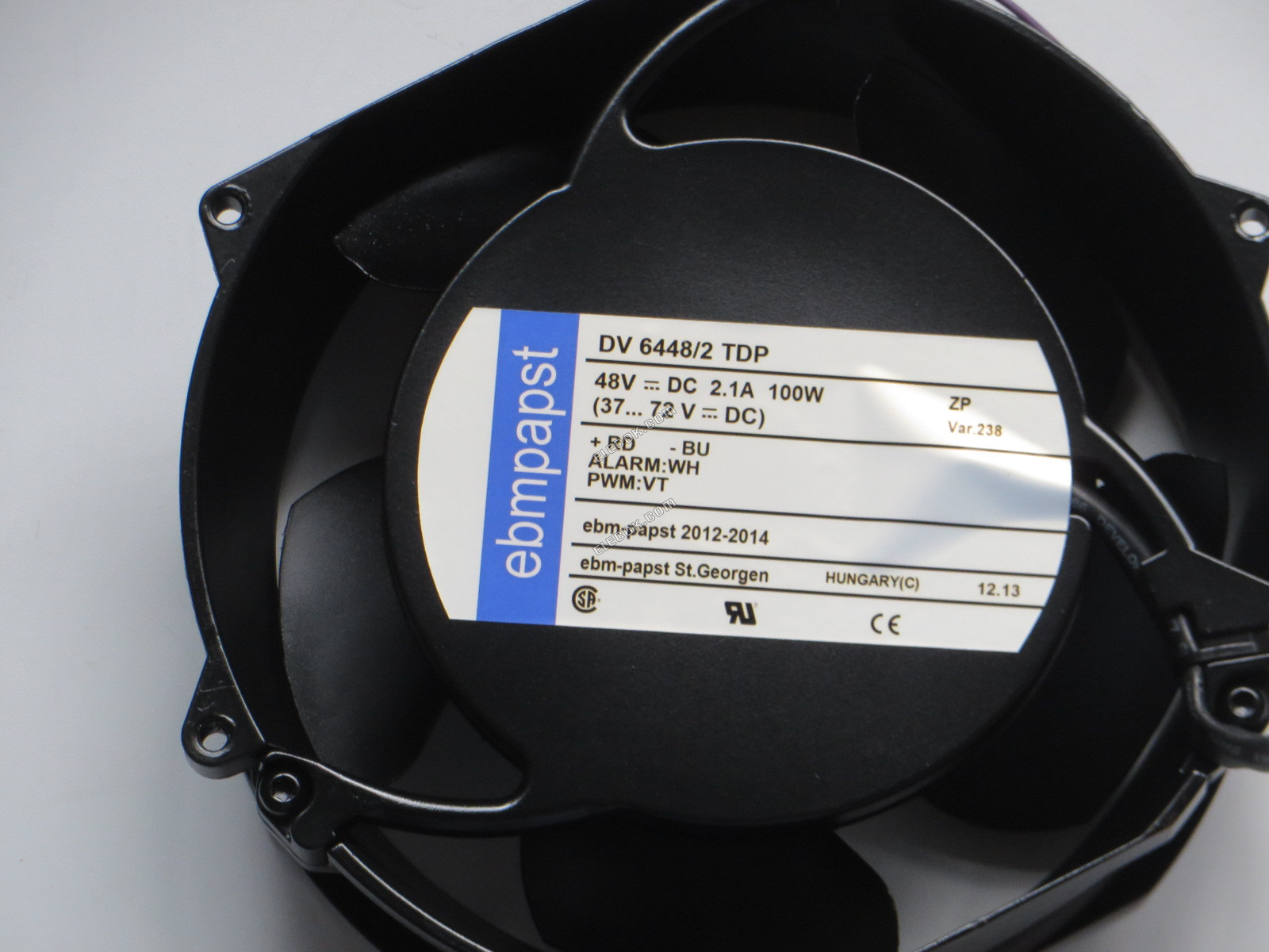 ebm-papst DV 6448 /2TDP Server - Round Fan, dia172x150x51mm, 4-wire, DC 48V 100W 