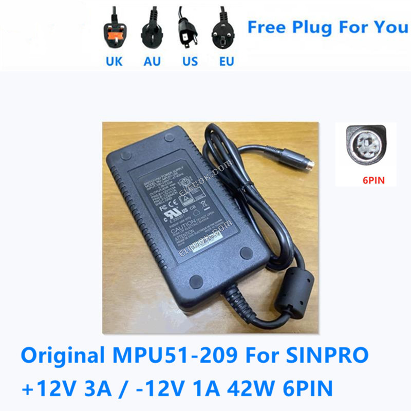 SINPRO +12V3A-12V1A MPU51-209 